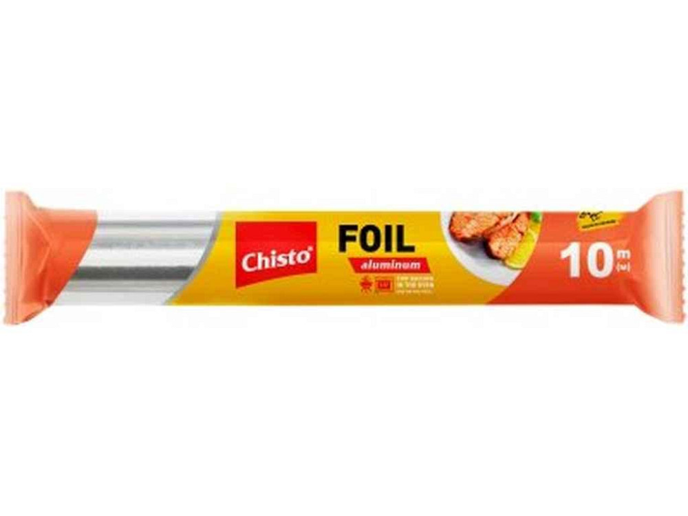 Фольга алюмінієва для харчових продуктів 10м ТМ Chisto Київ - фото 1