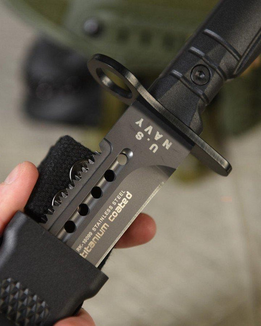 Ніж U.S. Navy black чорний з чохлом у комплекті Одеса - фото 11