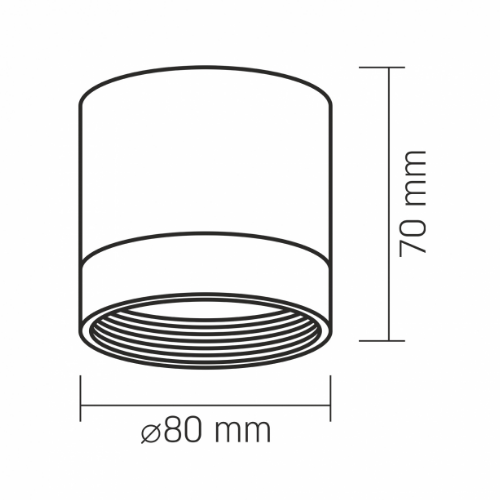 LED Світильник накладний під лампу GX53 білий VL-SPF25A-W Videx Житомир