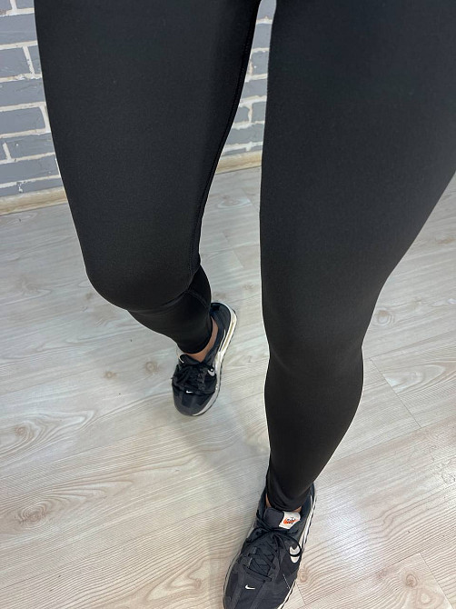 Лосини жіночі Alia 915 дайвінг широкий пояс висока талія утеплені на хутрі чорні , чорний, 2XL Київ - фото 9