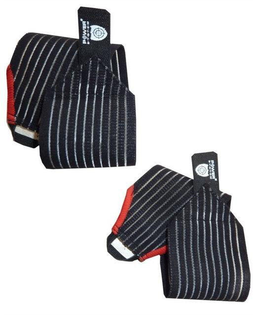 Кистьові бинти Power System PS-6000 Elastic Wrist Support Black/Red (пара) Луцьк - фото 3