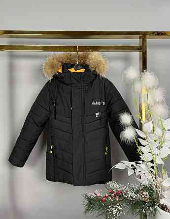 Детская куртка на мальчика еврозима черная 110,116,122 Николаев