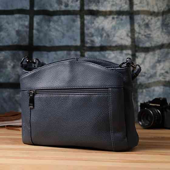 Сумка на плече з натуральної шкіри Vintage 23009 Синій Київ