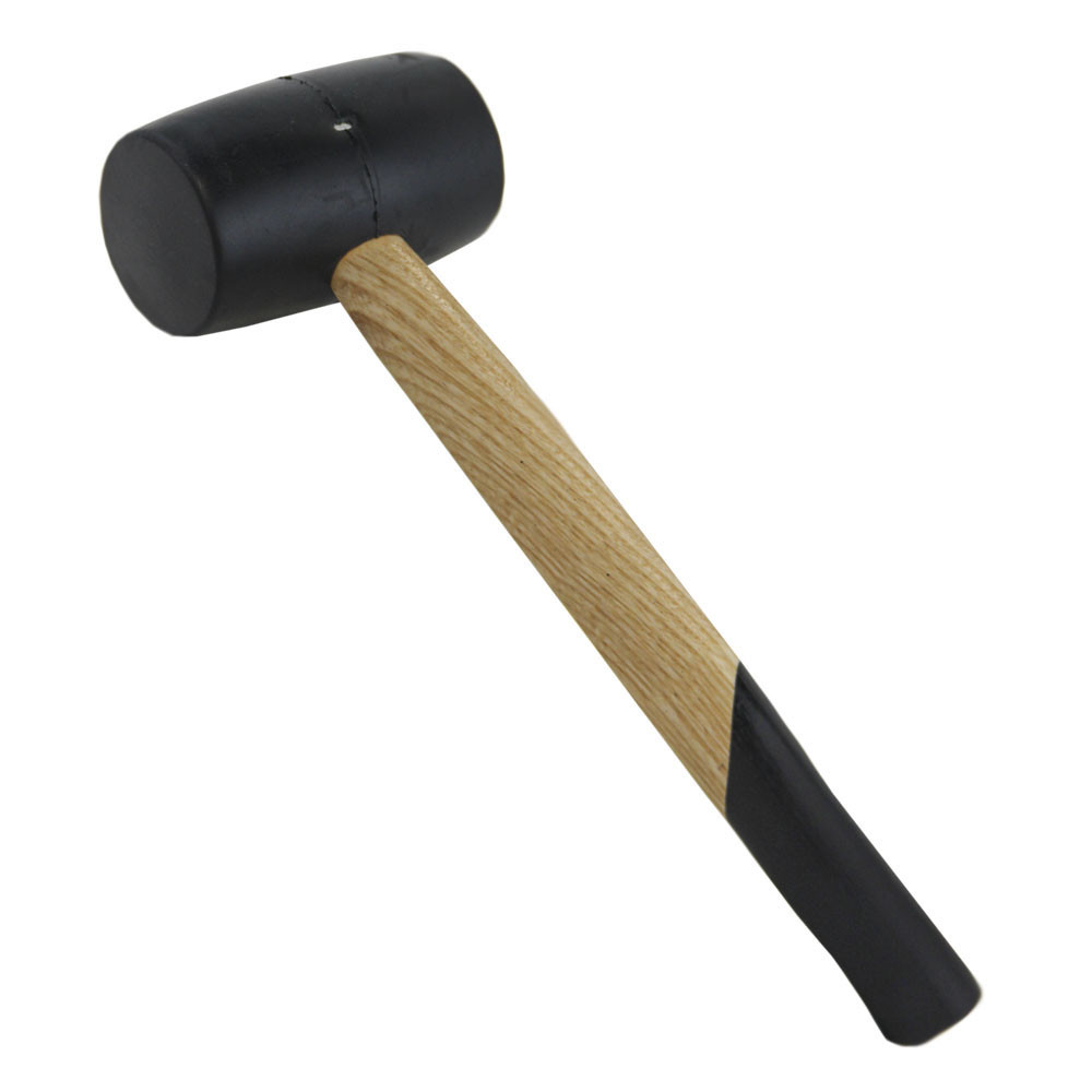 Sigma Киянка резиновая чёрная 450г деревянная рукоятка SIGMA (4317721) Коломия - фото 3
