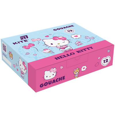 Гуашевые краски Kite Hello Kitty 12 цветов х 20 мл (HK25-063) Винница - изображение 1