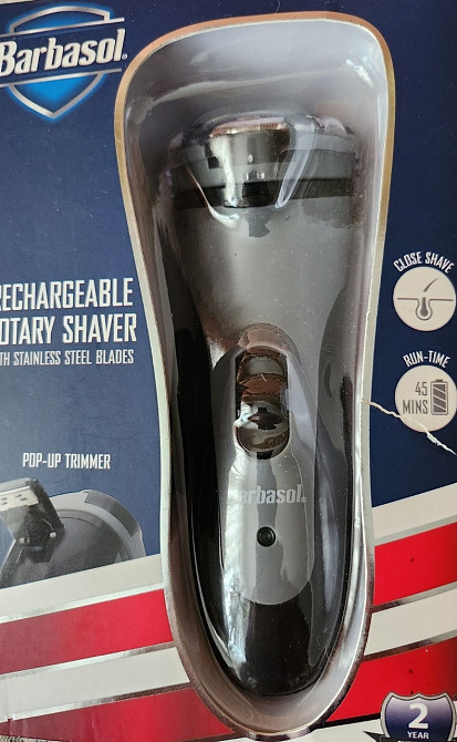 Аккумуляторная роторная бритва Barbasol. Новая. Киев - изображение 4