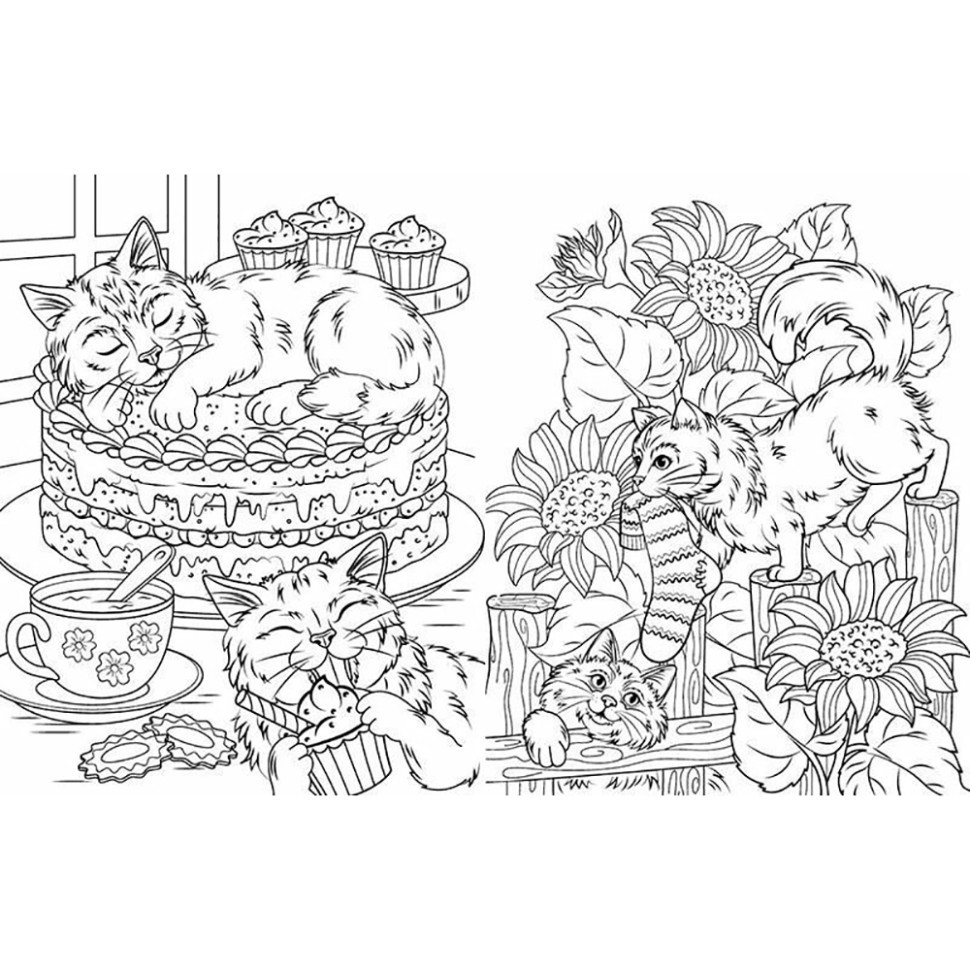 Большая книга раскрасок Кошки и собаки 1736021, 64 страницы Винница - изображение 2