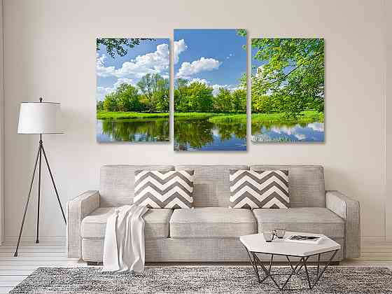 Модульная картина в гостиную / спальню  Природа  Art-661_3 70x130 см Киев