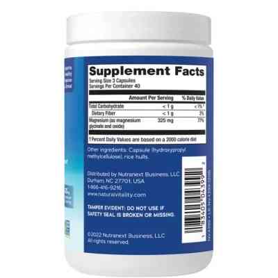 Минералы Natural Vitality Глицинат Магния, 325 мг, CALM, Magnesium Glycinate, 120 капсул (PTG-04399) Винница