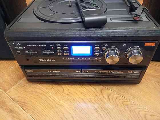 Б/У Вініловий програвач музикальний центр аудіосистема  Auna TCR-186.40 Вт Дніпро