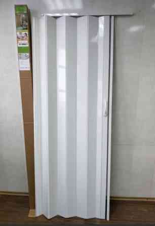 Двері гармошка глуха DiCi Doors  "Ясень білий"  810х2030х6мм  DiCi-6 №1 глянець Дніпро