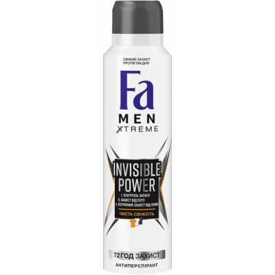 Антиперспірант Fa Men Xtreme Invisible Power 150 мл (9000100760546) Вінниця - фото 1