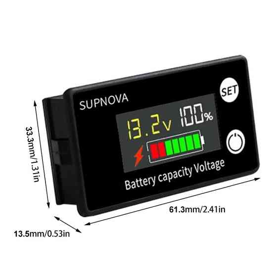 Індикатор заряду акумулятора SUPNOVA з графічним дисплеєм Київ