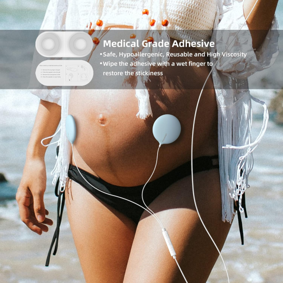 Пренатальні навушники для вагітних Mosalogic Baby Bump Belly Speaker Музичний плеєр для майбутніх мам Синій Київ
