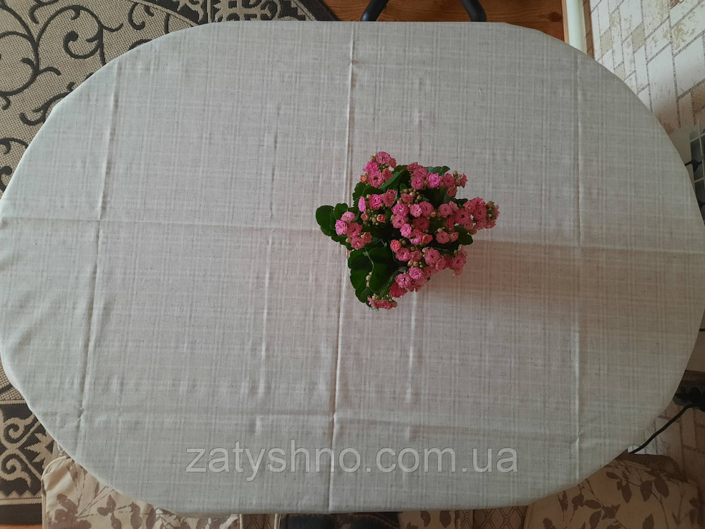 Лянная скатерть 120*134 Киев - изображение 4