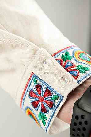 Вишиванка чоловіча, натуральна лляна, льон Юра Одяг, топ Київ