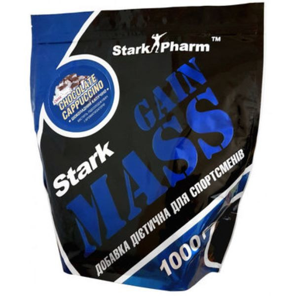 Гейнер Stark Pharm Gain Mass (16% белка) 1000g (Chocolate-Cappuccino) Луцьк - фото 1