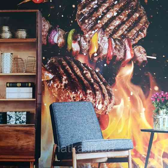 Шпалери вінілові на флізелін їжа і напої Київ