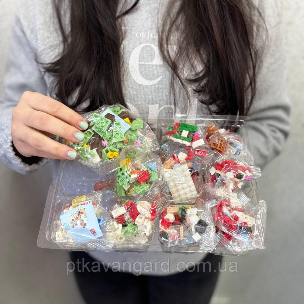 Рождественский адвент календарь конструктор новогодний поезд и ёлка, 6в1, 12 окошек 8972-5 Хмельницкий - изображение 4