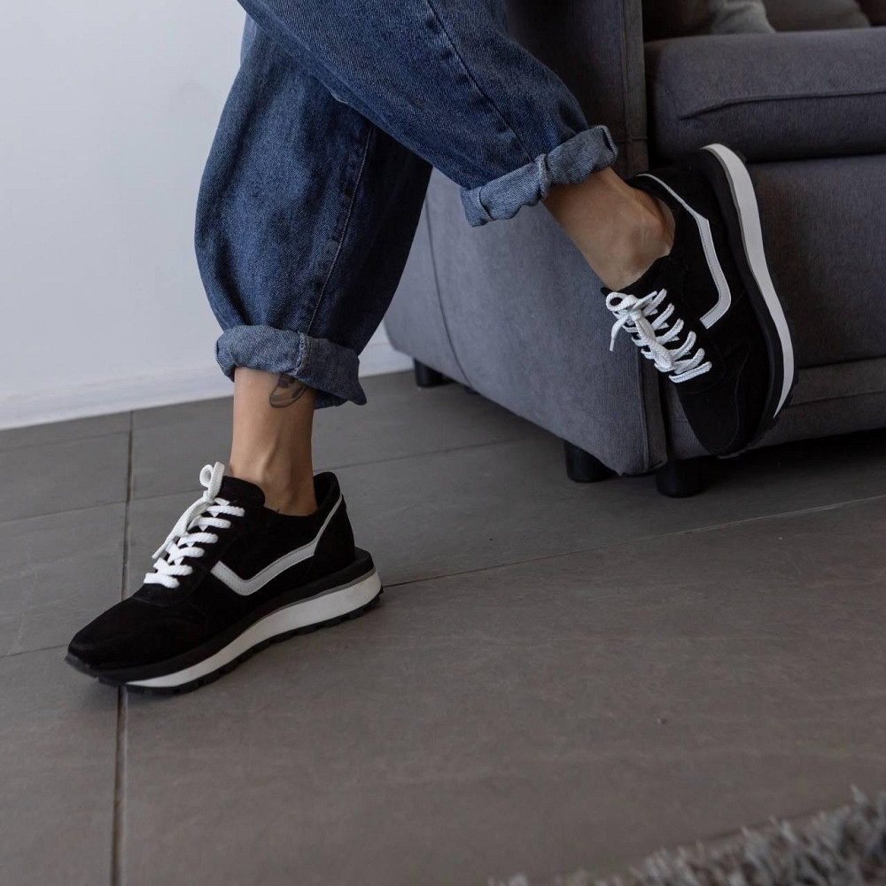 Molly Кроссовки женские MOLLY черные натуральная замша 36-40 (5358) Коломия - фото 4