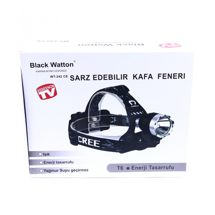 Налобный тактический аккумуляторный фонарь T6 800 люмен WT-242 дальностью 250-300м с зарядкой Каменец-Подольский - изображение 6