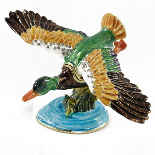 Скринька декоративна зі стразами Качка Київ - фото 1