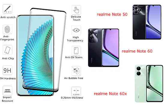 Захисне скло HyperGlass Pro для realme Note 50, Note 60, Note 60x – максимальна чутливість та захист Київ