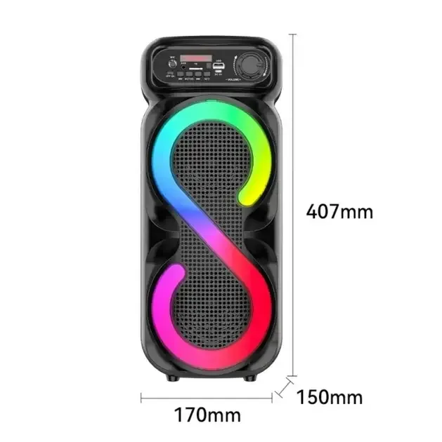 Портативная Bluetooth колонка ZQS4270M с микрофоном и пультом ДУ, USB/TF/FM, LED подсветка Одесса - изображение 2