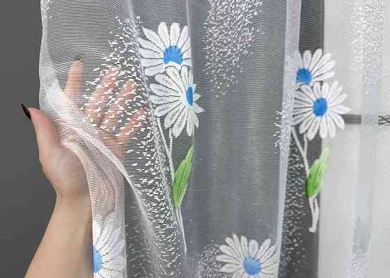 Тюль жакард VR-Textil № 1898т Арка на кухню колір білий 300х150 см (53-0103) Київ