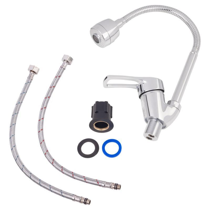 Змішувач для кухні Lidz (CRM) 44 80 008F-4 з рефлекторним виливом Київ - фото 6