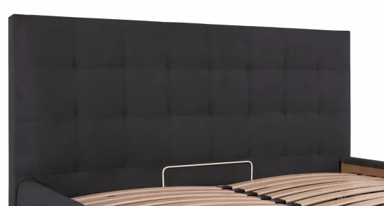 Кровать Двуспальная Chester VIP 160 х 200 см Мисти Dark Grey С дополнительной металлической цельносварной рамой Темно-серый Киев