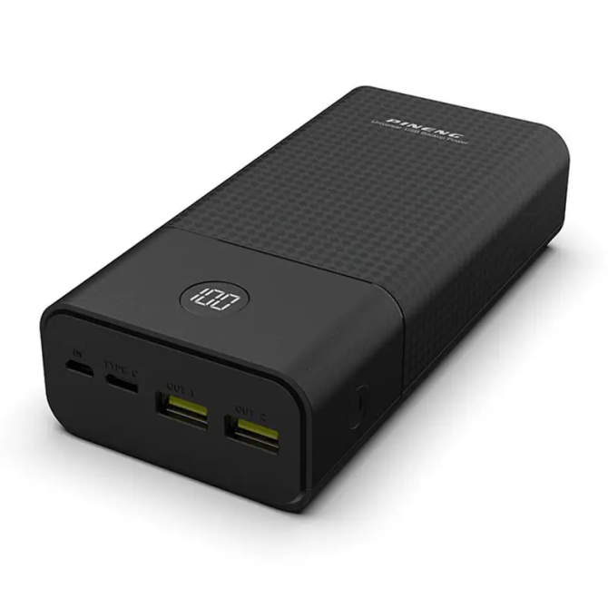 Портативный внешний аккумулятор Pineng PN-899 30000mAh Power Bank Черный Винница - изображение 1
