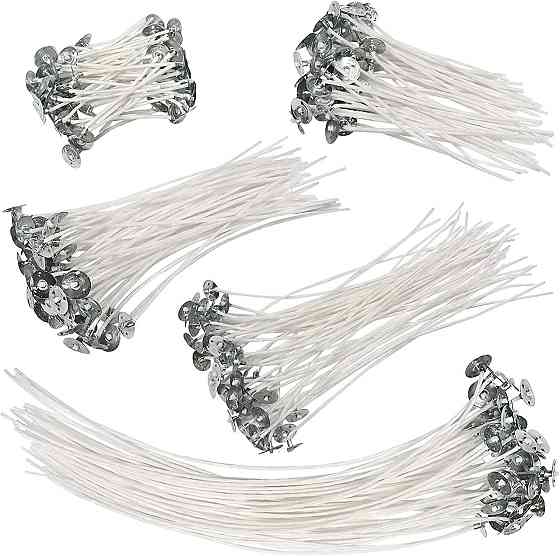 Вощений фитиль для свічок з держателем, 100 шт Київ