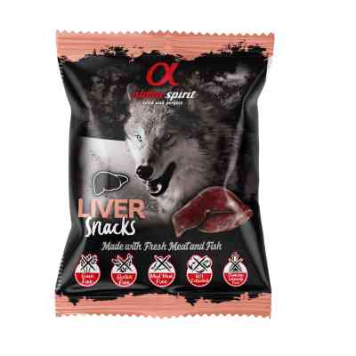 Ласощі для собак Alpha Spirit DOG Snacks Liver напіввологі з печінки, кубики 50 г (8436586310035) Вінниця