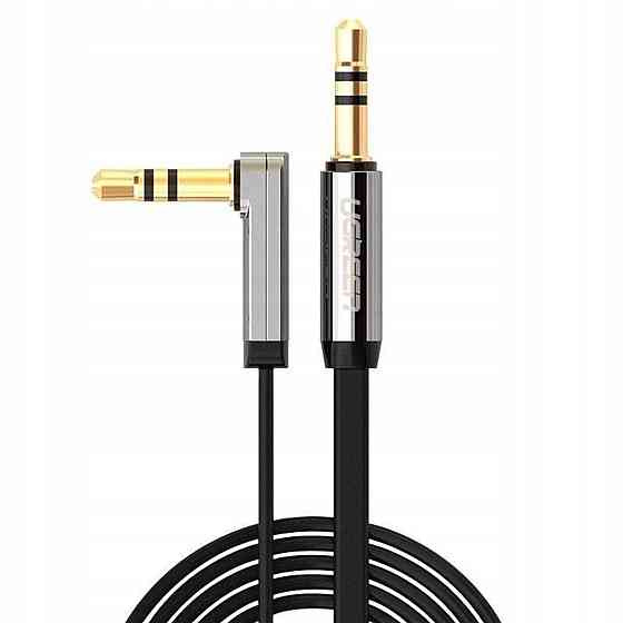 Аудіо кабель UGREEN AV119 3.5 мм "тато" - 3.5 мм "тато" Straight - angle flat Cable 2m UGR-10599 Одеса