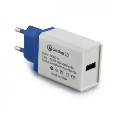 Адаптер Fast Charge QC3.0 USB AR 60/4311 WHITE Коломыя