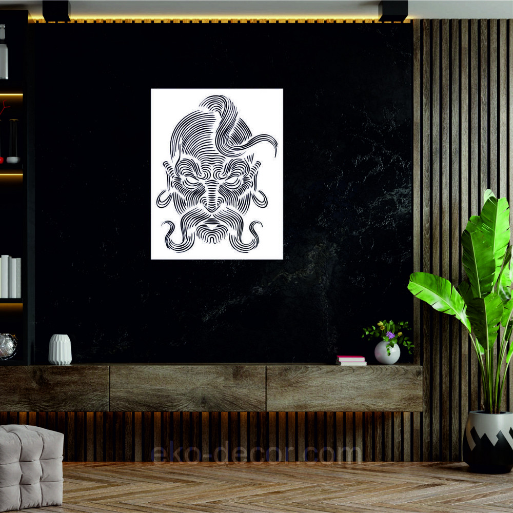 Декоративное настенное Панно «Козак» Декор на стену 110*85 см, Белый Киев - изображение 8