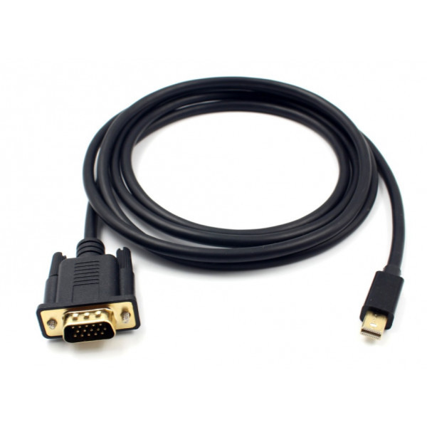 Кабель Mini DisplayPort M - VGA M 1.8м чорний (S0781) Київ - фото 1