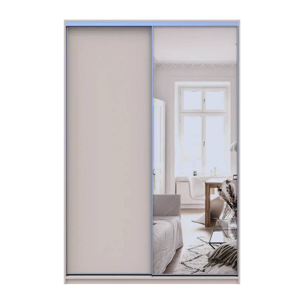 Шкаф-купе Doros Сити Лайт Кашемир 1 ДСП/1 зеркало 150х60х225 (80736353) Днепр - изображение 4