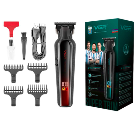 Тример для бороди акумуляторний VGR V-930 6500RPM LCD Червоний Вінниця