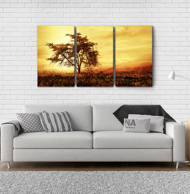Модульна картина Захід Дерево Аrt-132_3А Київ - фото 2
