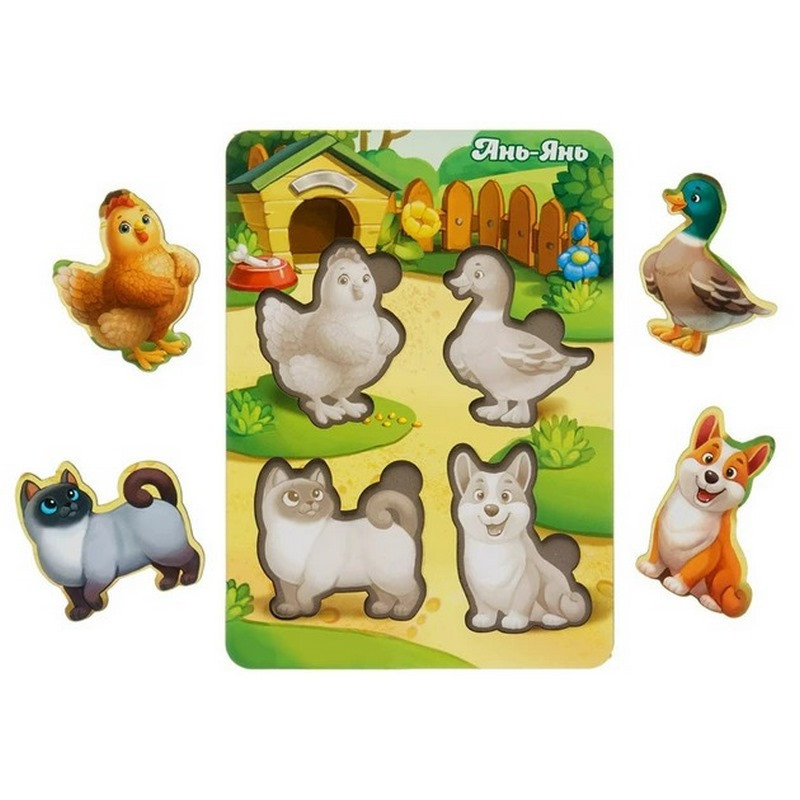 Деревянный пазл-вкладыш 