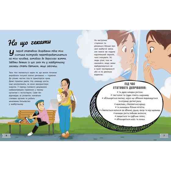 Дитяча книжка "Моє тіло змінюється путівник по дорослішанню" 1625002 для хлопців Вінниця