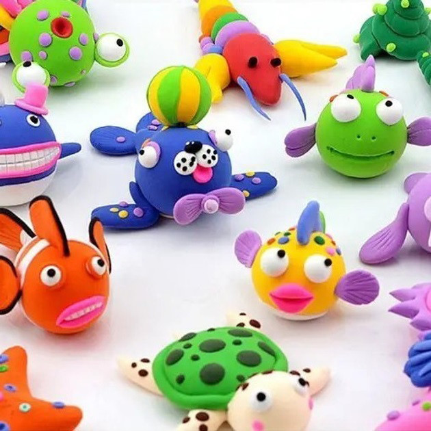 Тісто для ліплення для творчості 24 шт, Пластилін моделін Інтерактивне тісто для ліплення малюків WV-75 Івано-Франківськ - фото 5