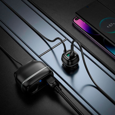 Зарядное устройство HOCO HOCO Z59 Rank 48W dual port USB-C PD30W + USB QC3.0 Black (6942007641500) Винница - изображение 7