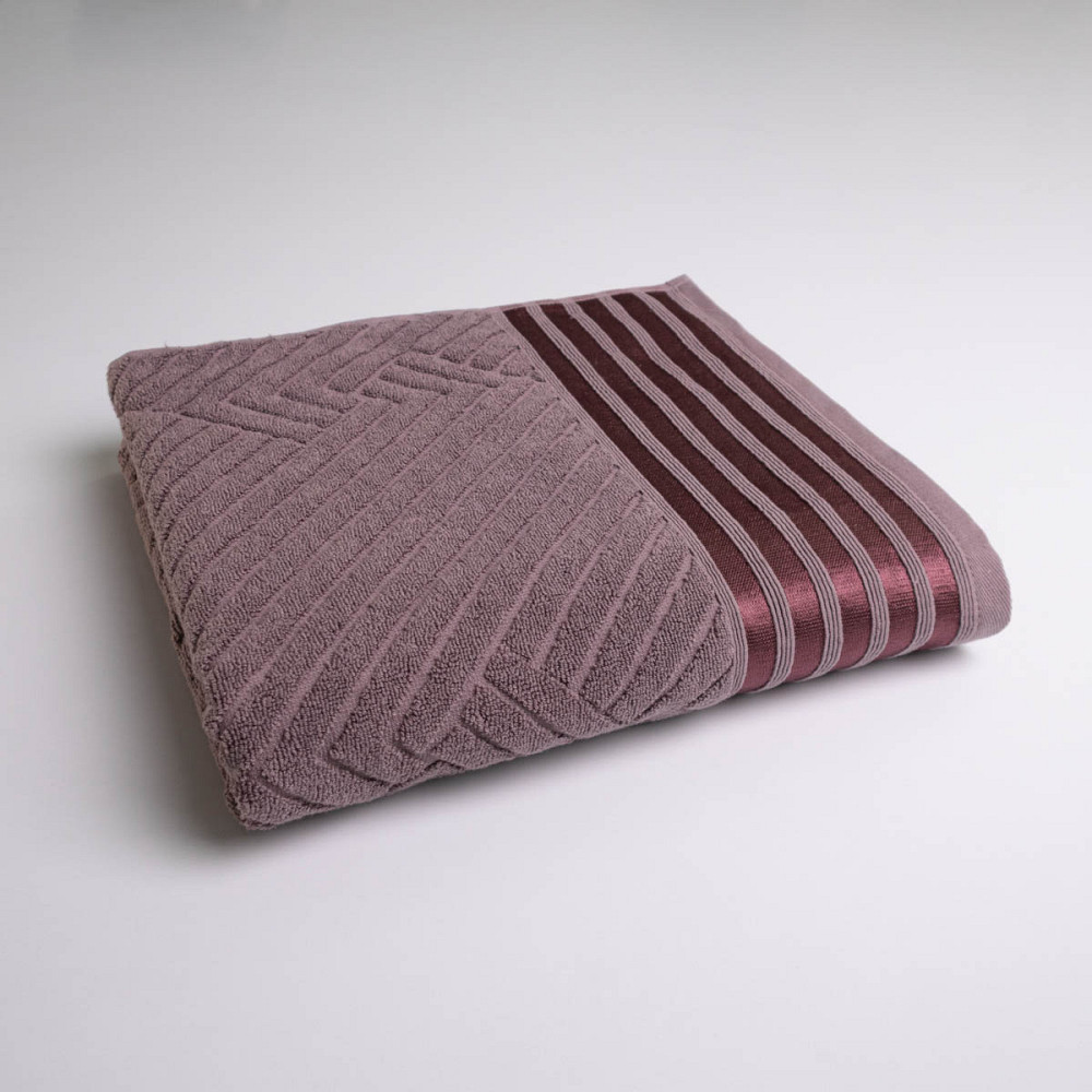 Комплект махровых полотенец SOFT 2шт GM Textile 50х90см, 70х140см 500г/м2 (Виноградный) Сумы - изображение 2