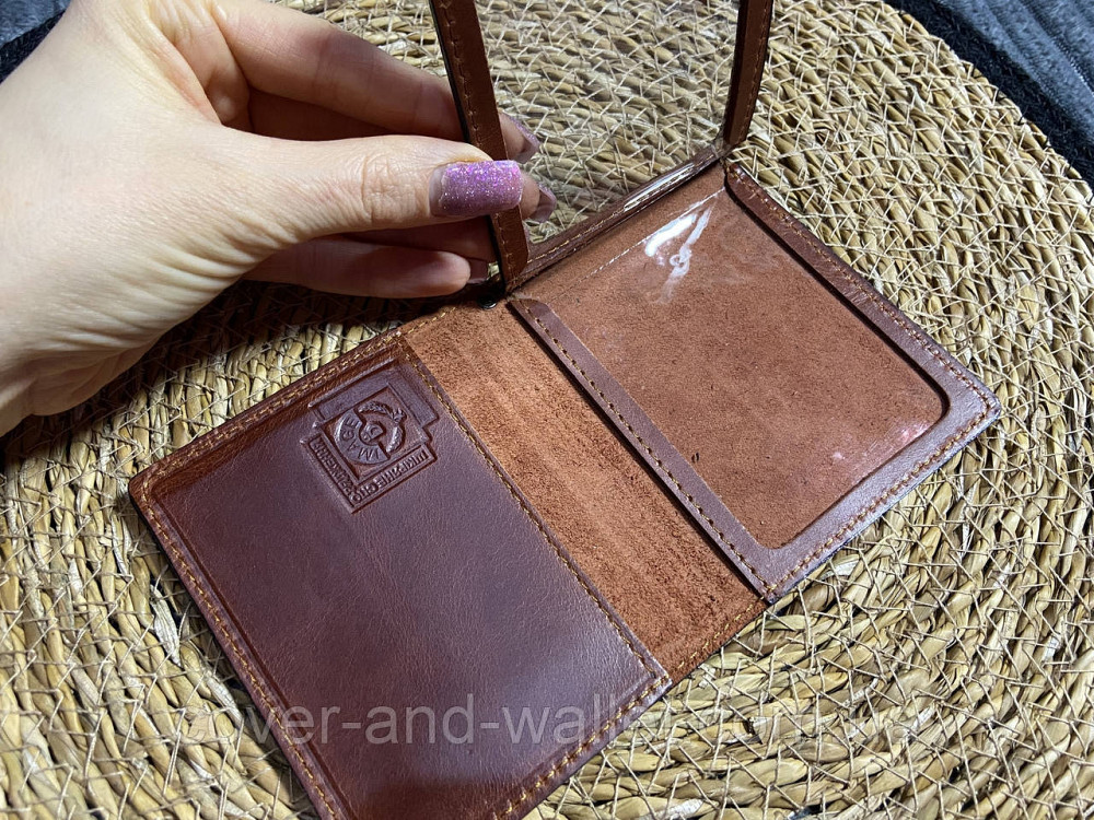 Обкладинка з натуральної шкіри на посвідчення "Державна прикордонна служба" Київ - фото 5