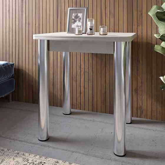 Обеденный стол раскладной LION Нота Мини Бетон Style 60x70/70x120 (LION-041291) Львов