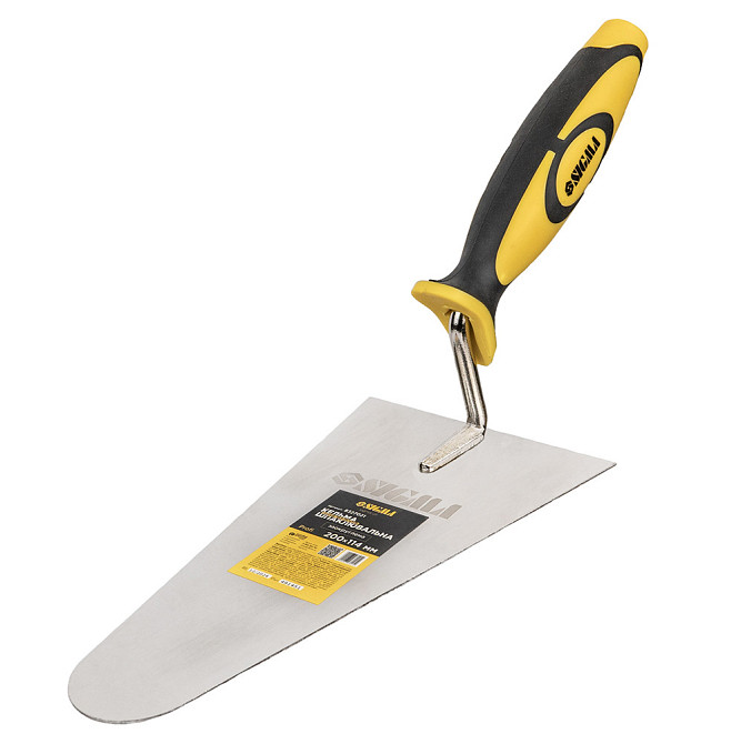 Кельма нержавеющая шпаклевочная закругленная Profi 200×114мм SIGMA (8327021) Киев - изображение 1