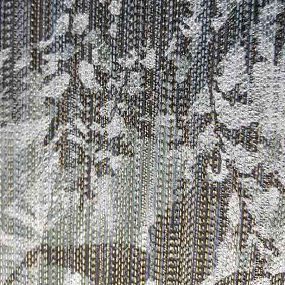 Шпалери вінілові на флізелін Sirpi Alta gamma Sempre 3 абстракція листя сірі білі на чорно золотистому 3д Київ